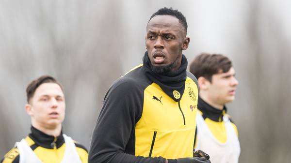 Usain Bolt Trains At Borussia Dortmund
