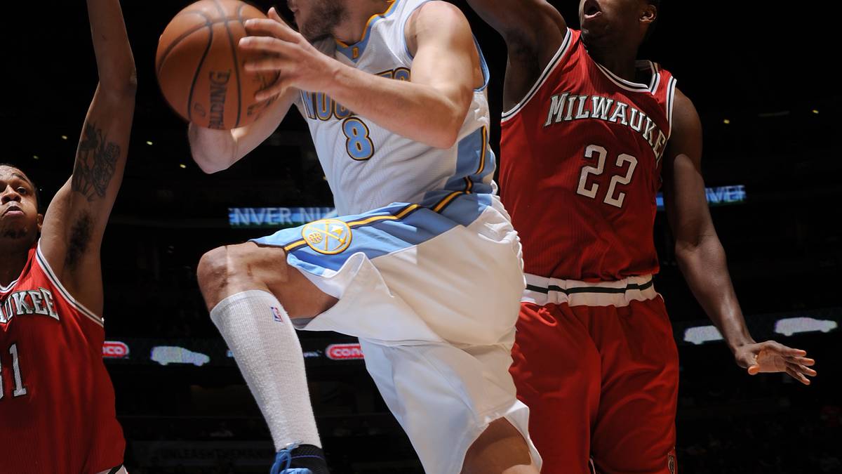 Denn "Il Gallo" glänzt. Danilo Galinari führt die Nuggets mit 26 Punkten zum 106:95-Erfolg