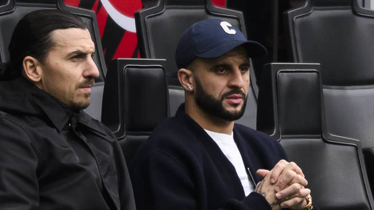 Zlatan Ibrahimovic (l.) und Kyle Walker (r.)