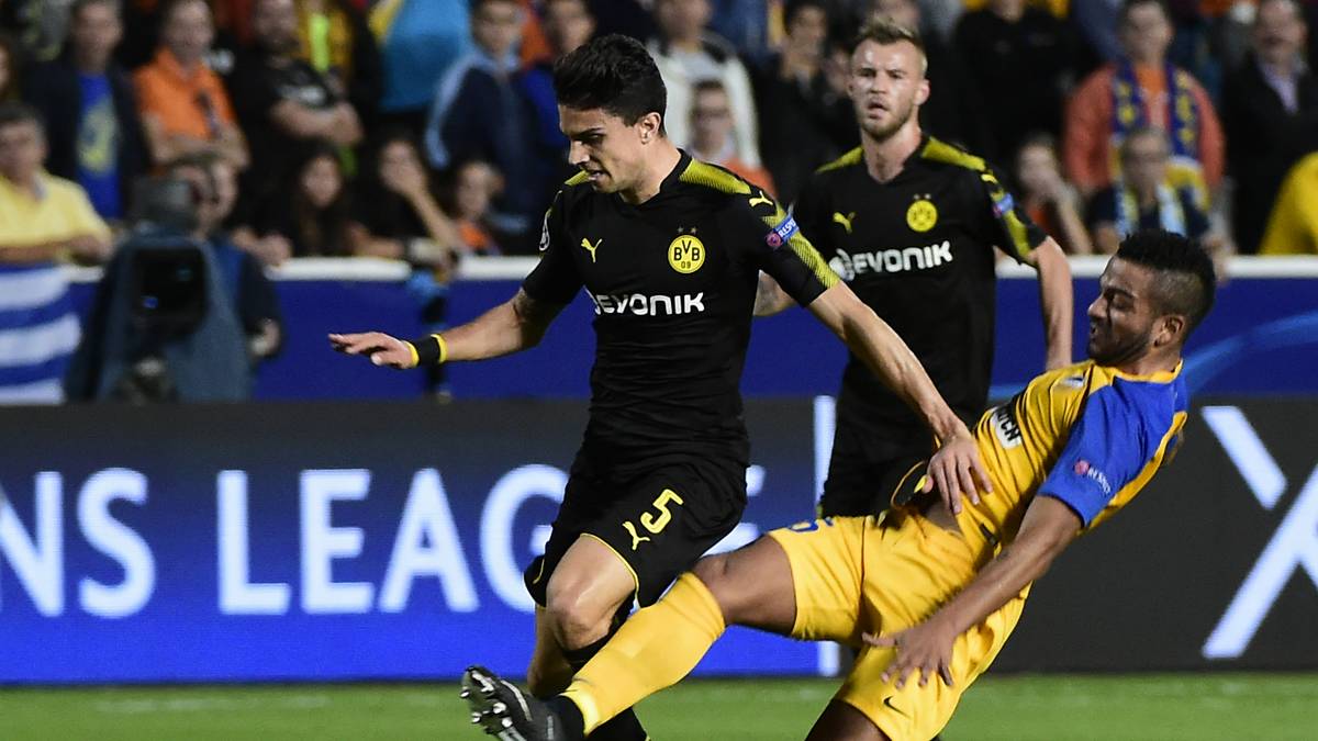 MARC BARTRA: Kam auf der für ihn ungewohnten Rechtsverteidigerposition zum Einsatz. Suchte häufiger den Weg nach vorne, war aber vor allem im ersten Durchgang bei den APOEL-Kontern in der Defensive gefordert. Rückte nach Topraks Verletzung ins Abwehrzentrum, konnte dort in der hektischen Schlussphase nicht immer für Ruhe sorgen, schaltete beim Tor zu früh ab - SPORT1-Note: 4,5
