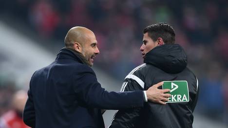 Pep Guardiola und Robert Kempter - FC Bayern Schalke 04