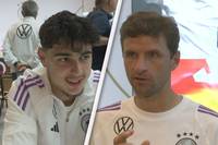 Beim Media Day der deutschen Fußballnationalmannschaft sprechen die Spieler über ihre Freizeitbeschäftigung im Trainingslager.