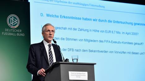 Christian Duve von Freshfields Bruckhaus Deringer stellte den Report in Frankfurt vor
