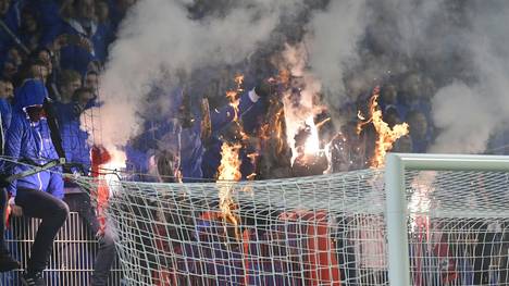 Hertha-Fans beschädigten den Gästebereich