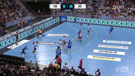 Die Highlights der Partie TVB Stuttgart - SG Flensburg-Handewitt aus der Handball-Bundesliga im Video.