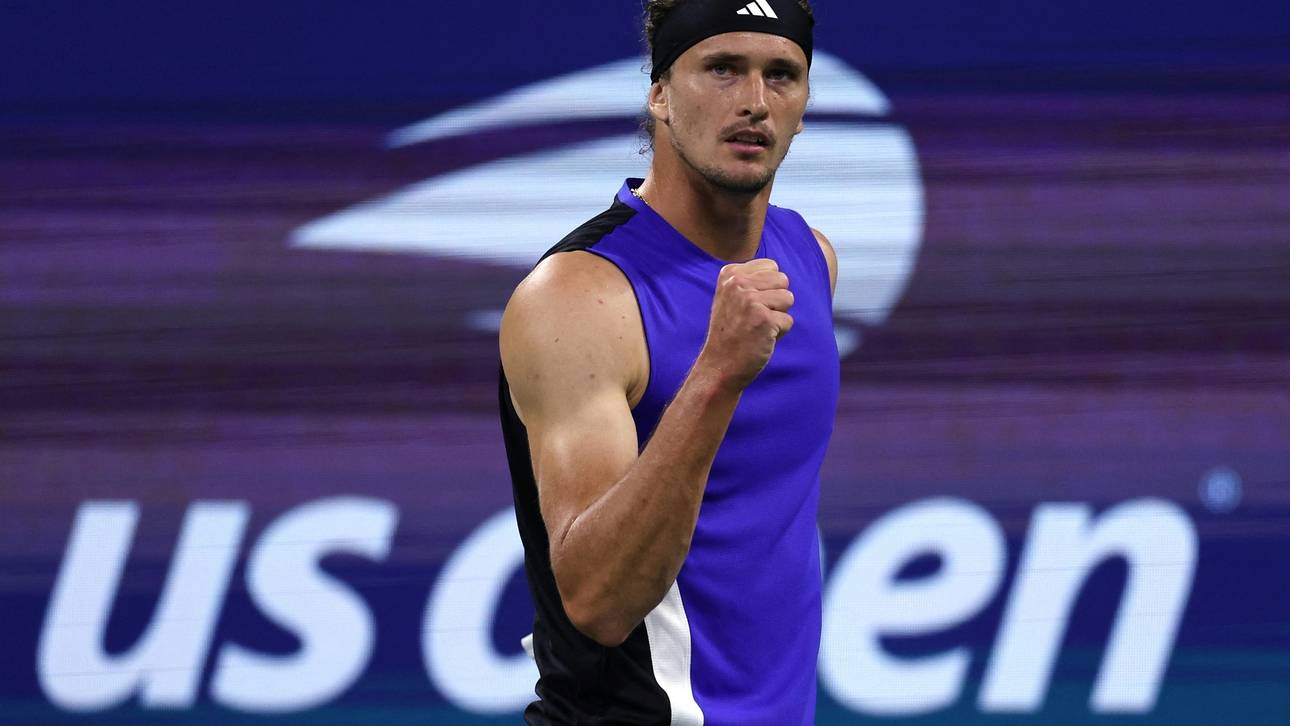 Tief in der Nacht: Zverev erreicht Achtelfinale von New York