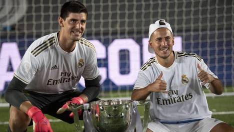 Thibaut Courtois und Eden Hazard sind seit 2019 Teamkollegen bei Real Madrid