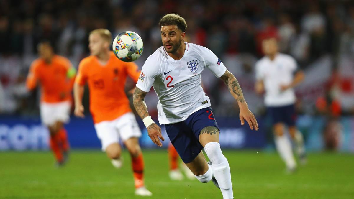 PLATZ 13 - KYLE WALKER (63 SPIELE): Wie Sterling ist auch Walker ein Teil des Erfolgs von Manchester City. Außerdem ist der rechte Verteidiger Stammspieler bei den Three Lions