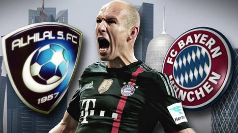 Arjen Robben und der FC Bayern treffen auf den saudi-arabischen Rekordmeister