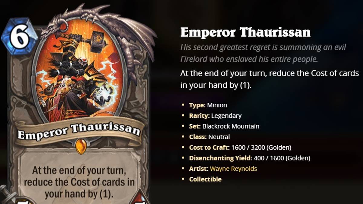 Neutral: Emperor Thaurissan