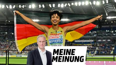 Malaika Mihambo holte bei der EM in Rom das einzige Gold für Deutschland