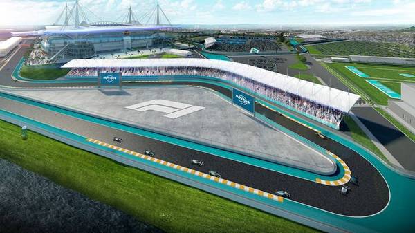 So soll die neue Formel-1-Strecke in Miami aussehen