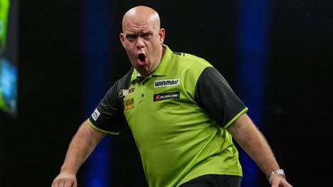 Michael van Gerwen will den Playoffabend in der Premier League Darts erreichen