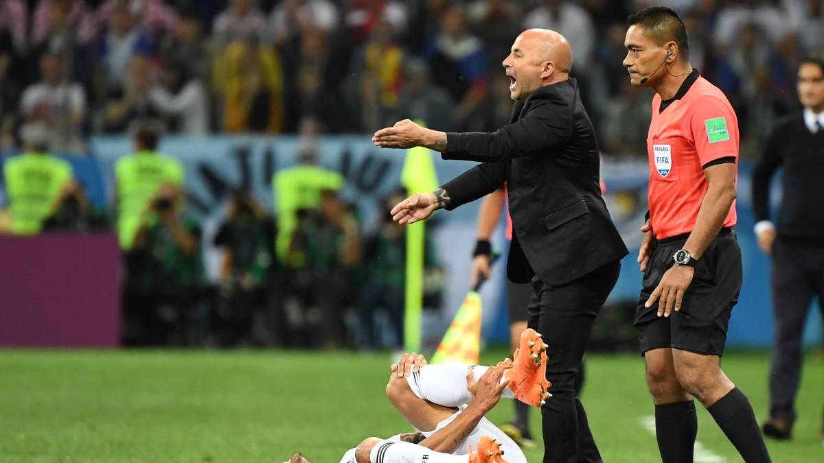 Gegen Argentinien-Coach Jorge Sampaoli gibt es angeblich einen Spieler-Aufstand