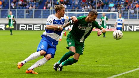 Thomas Meissner-Marcel Reichwein-MSV Duisburg v Preussen Muenster  - 3. Liga