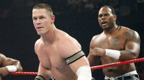 John Cena (l.) war bei WWE einst mit Shad Gaspard verbündet