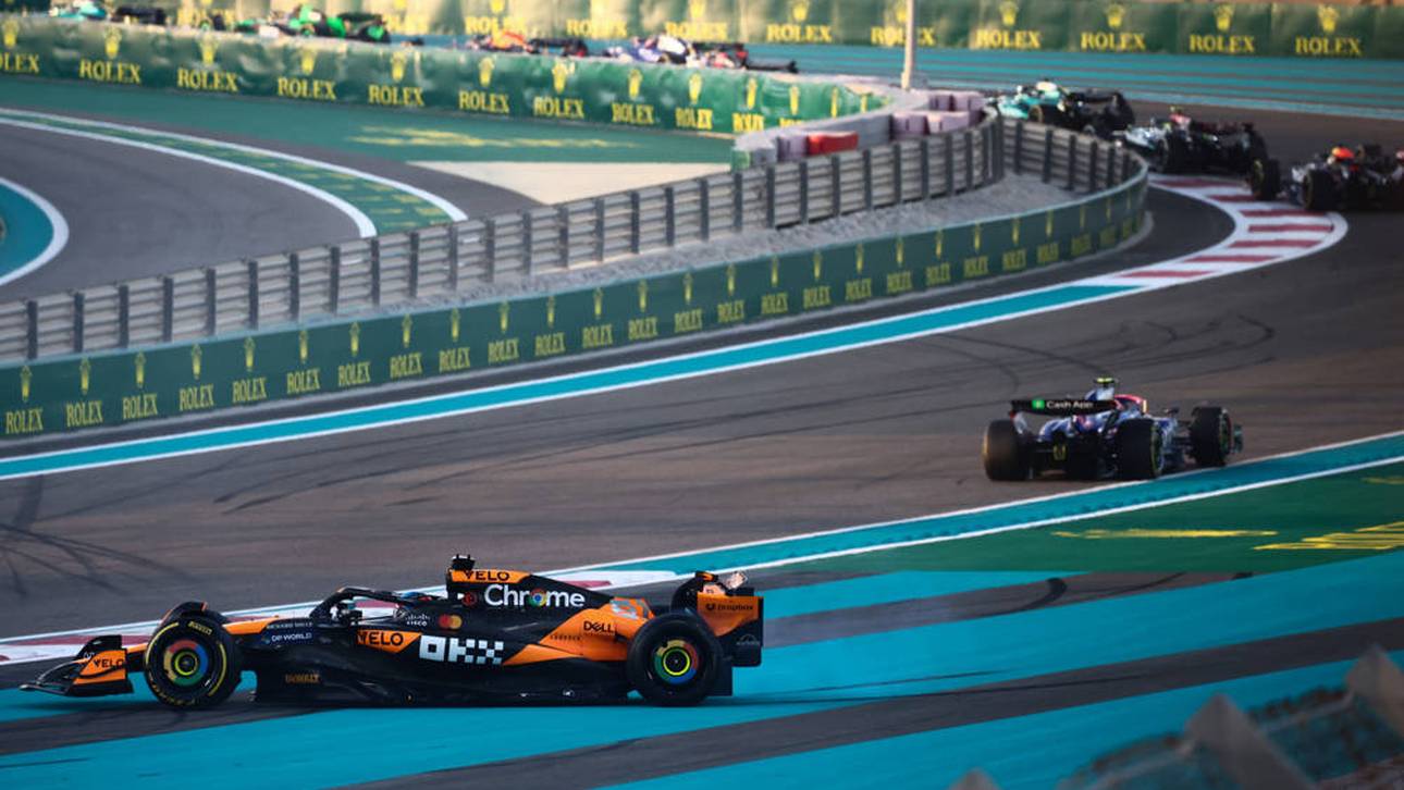 Oscar Piastri wurde früh von Max Verstappen von der Strecke gedrückt