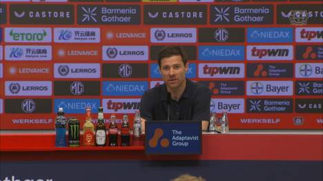 Xabi Alonso findet nach seinem letzten Heimspiel als Trainer von Bayer Leverkusen warme Worte und bedankt sich beim Verein.