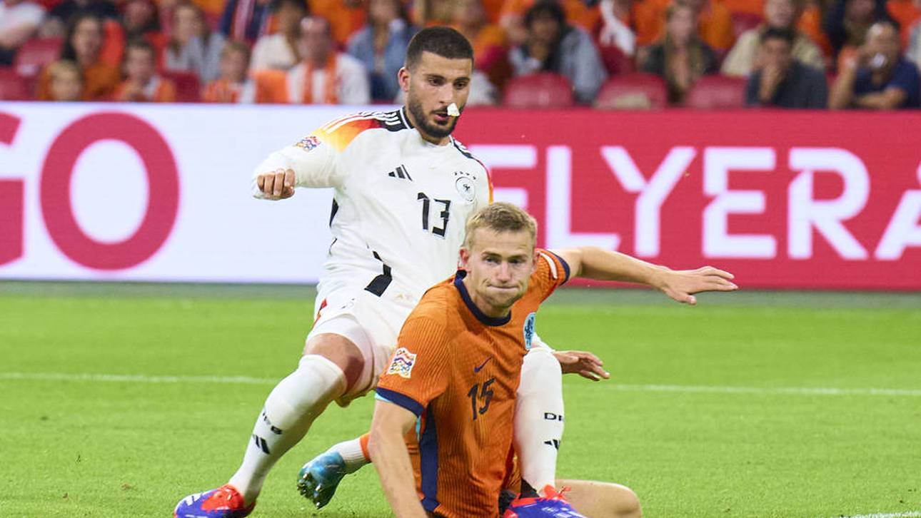 Matthijs de Ligt beim 2:2 der Niederlande gegen Deniz Undav und die DFB-Elf