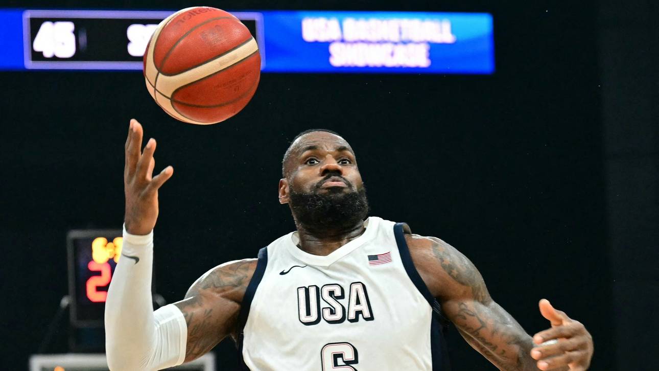 Olympia: Basketball-Superstar James trägt die Fahne der USA