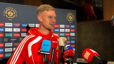 Joshua Kimmich spricht über die Verpflichtung von Tom Bischof und seine Vorbildfunktion innerhalb der Mannschaft. 