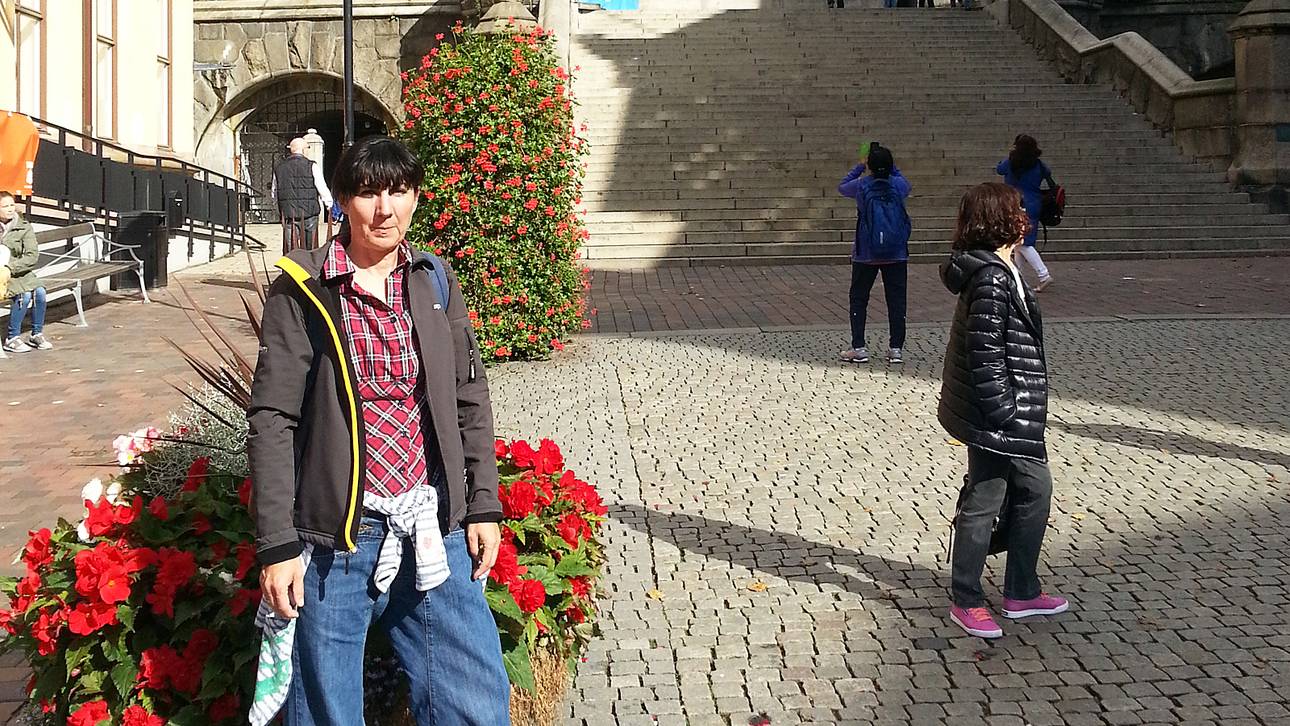 Tanja Eberl beim Sightseeing