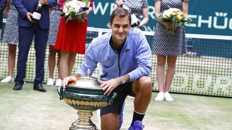 Roger Federer gewann das Rasenturnier in halle bereits neun Mal