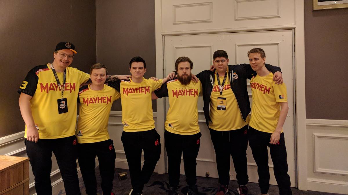 Florida Mayhem ist ebenfalls ein Teilnehmer der Overwatch League. Der sonnige US-Bundesstaat wird von einem knalligen Gelb repräsentiert