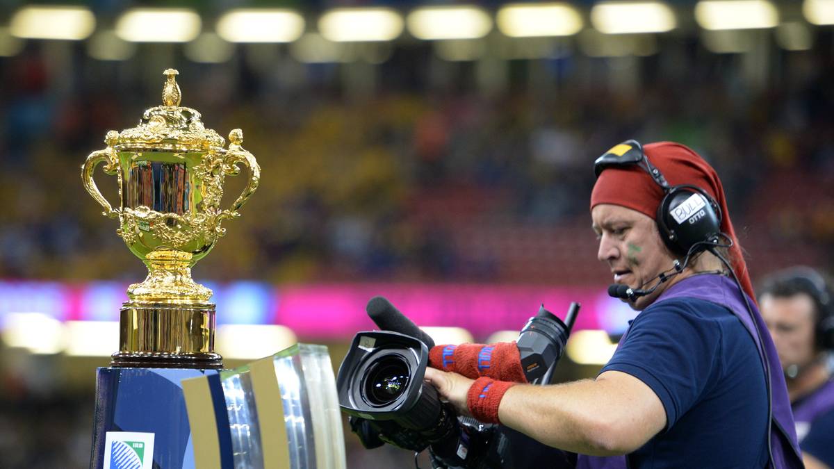 Das Objekt der Begierde - die Webb Ellis Trophy. Weltmeister Neuseeland wird alles daran setzen, zum dritten Mal als Weltmeister nach Hause zu fahren
