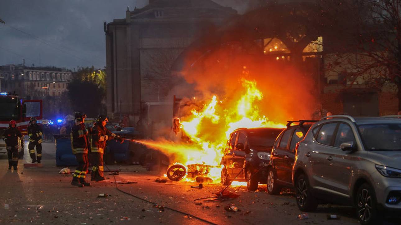 Schwere Ausschreitungen in Italien