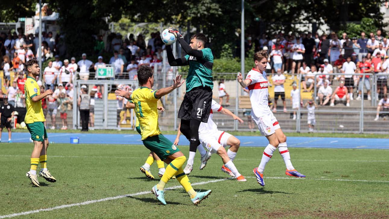 Keeper Stefan Drljaca spielt eigentlich beim VfB Stuttgart, lief aber für Fortuna Sittard auf