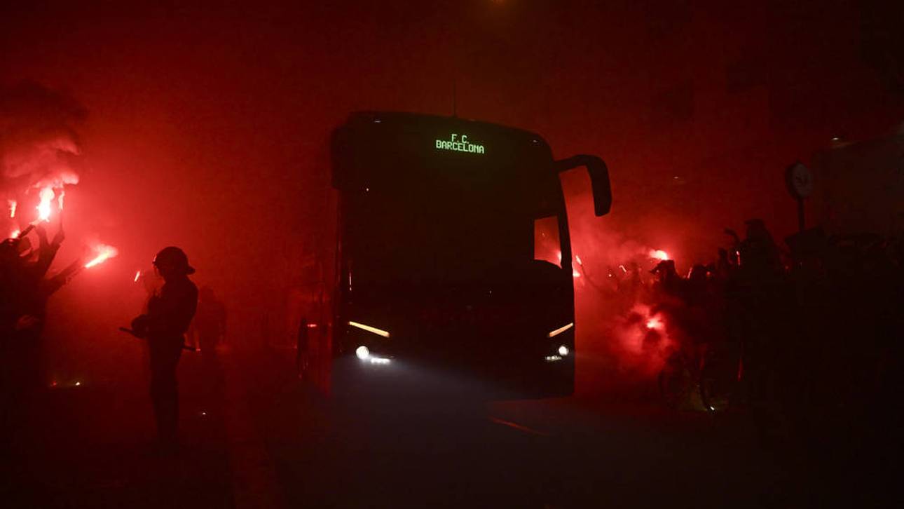Attacke auf Atlético-Teambus