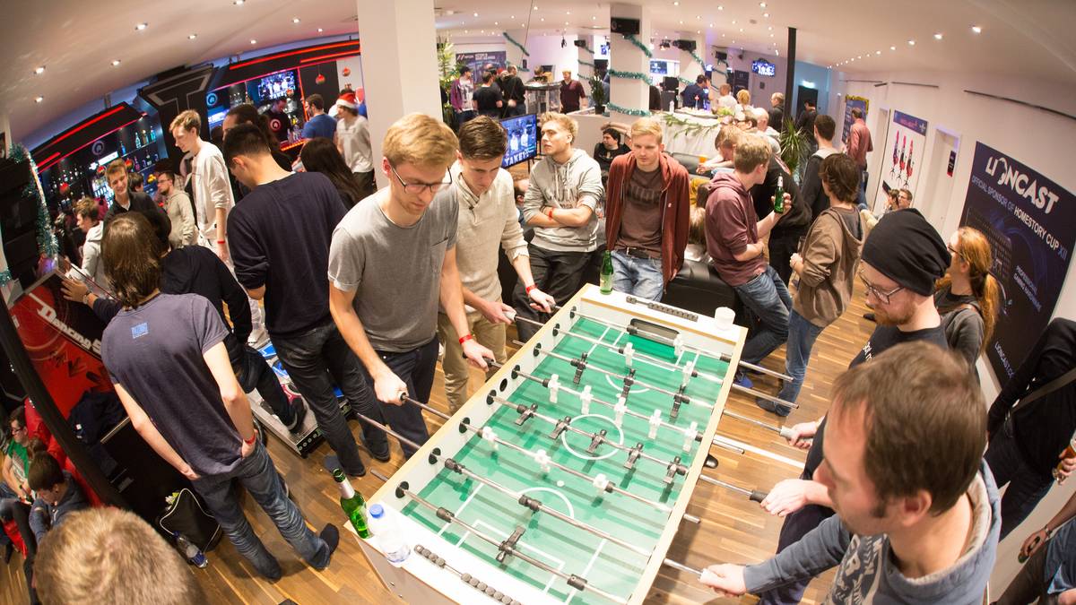 Am Kickertisch war immer was los