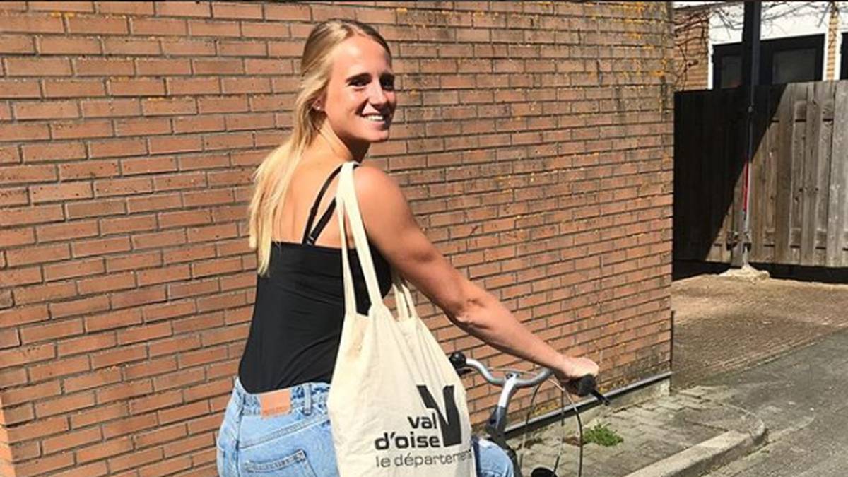 Auch wenn Fahrradfahren nicht zum Siebenkampf gehört fühlt sich Vetter auch auf dem Drahtesel wohl