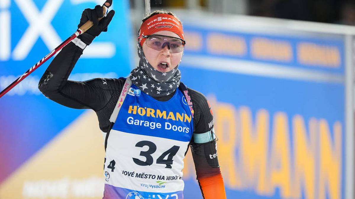 Selina Grotian hat bei der Biathlon-WM ein herausragendes Debüt hingelegt