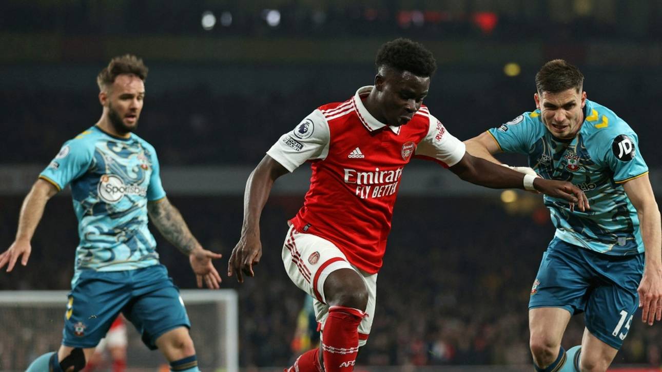 Gegen Schlusslicht Southampton: Arsenal patzt im Titelrennen