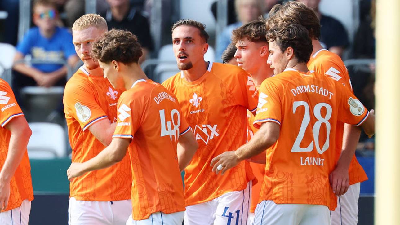 Darmstadt zittert sich in Runde zwei