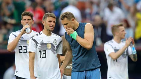 Bei Thomas Müller und Manuel Neuer herrschte nach der Niederlage gegen Mexiko Redebedarf