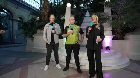 Michael van Gerwen spielt im Halbfinale der Darts WM 2025 gegen Chris Dobey. Seinen Plan fürs Halbfinale hat MvG im SPORT1-Interview verraten.