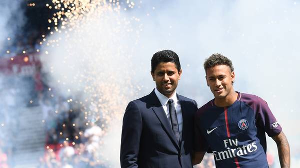 Nasser Al-Khelaifi und Neymar