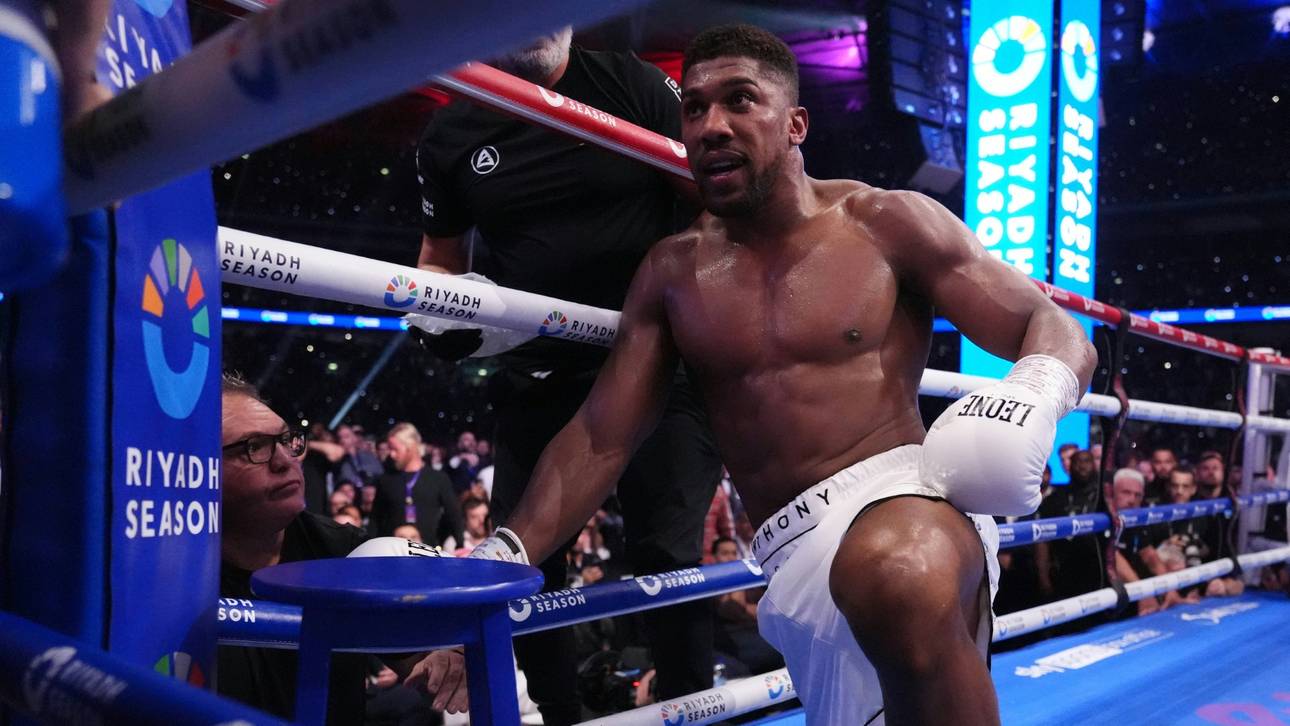Anthony Joshua bei seiner Niederlage gegen Dubois
