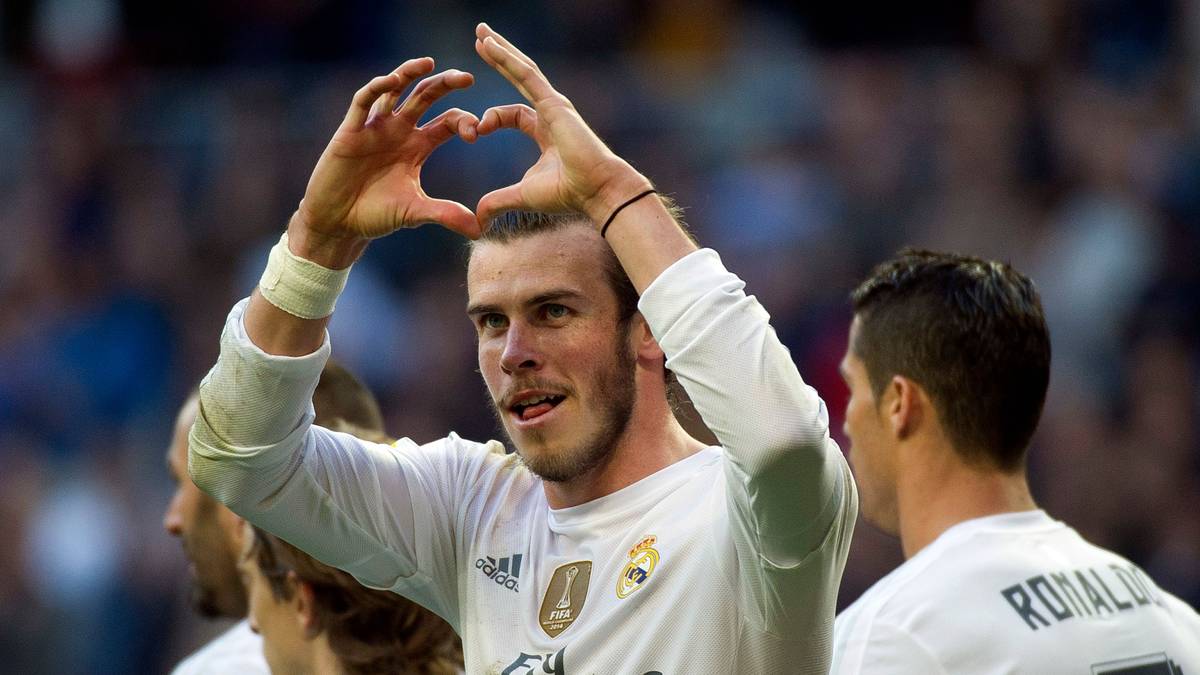 GARETH BALE: Der Vater der Herzen. Seit der Waliser auf Torejagd geht, formt er nach einem Treffer seine Hände zu einem Herz. Den Jubel ließ er sich sogar als Marke sichern: "11 of Hearts" - ähnliches Tat im Übrigen auch Usain Bolt mit seiner berühmten Siegerpose