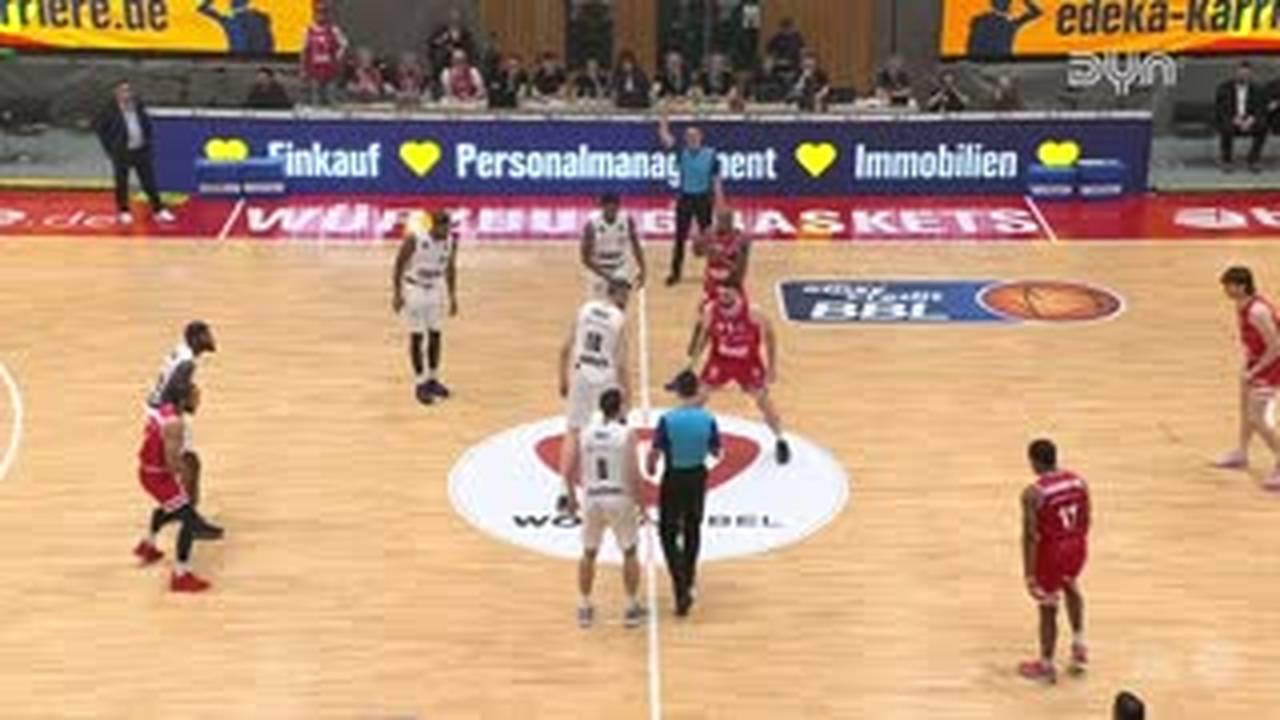 Spiel Highlights zu Würzburg Baskets - Veolia Towers Hamburg (2)