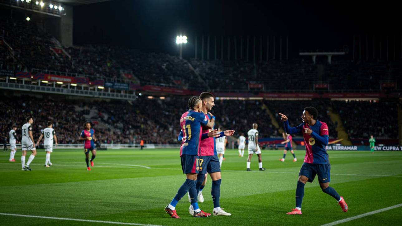 Atemlos: Der FC Barcelona spielte in Hälfte eins wie im Rausch