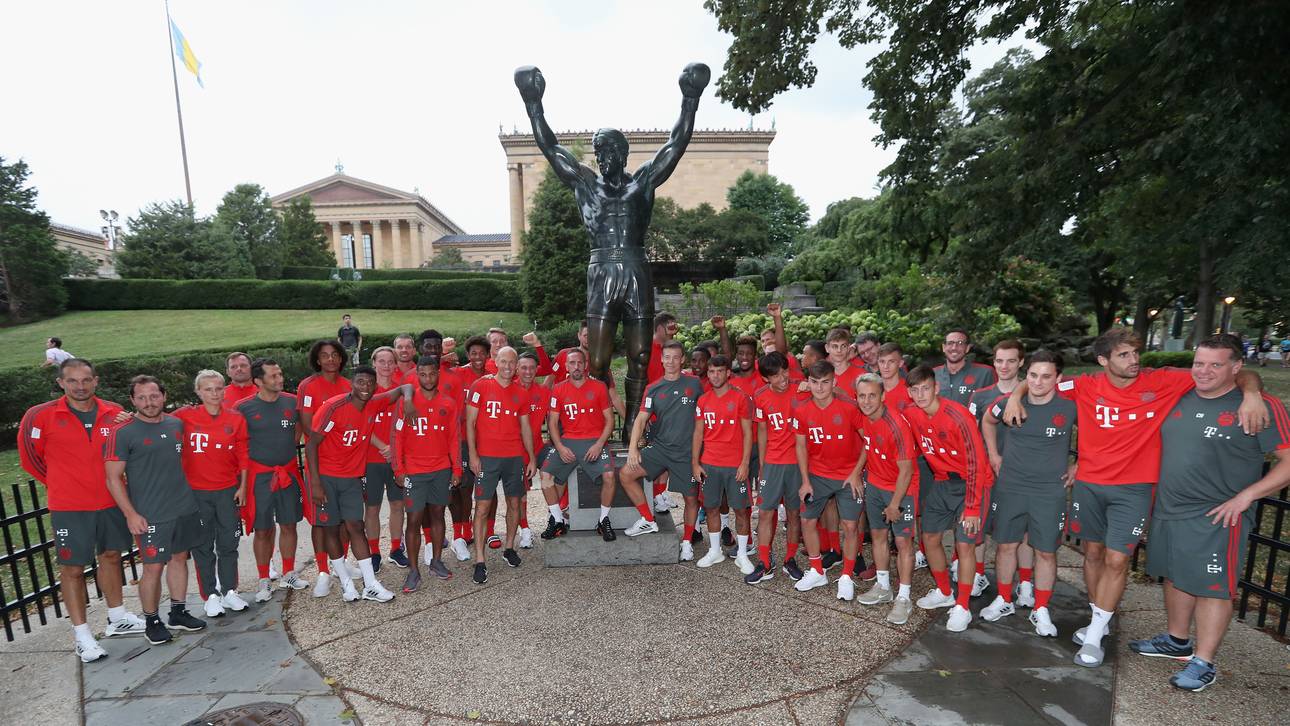 Bayern haben Spaß auf der USA-Reise