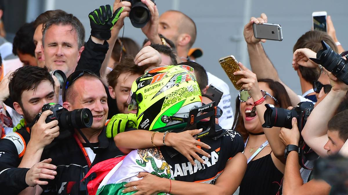 Der heimliche Gewinner des Rennens ist aber dennoch Force-India-Pilot Sergio Perez, der trotz seiner Grid-Strafe auf einen starken dritten Platz fährt