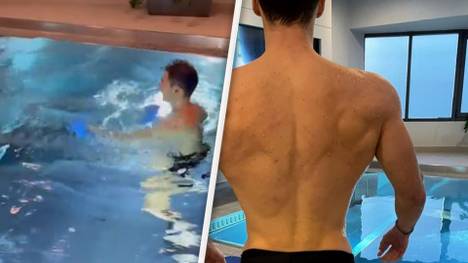 Aktuell durchläuft der Bayern-Star Leon Goretzka aufgrund seiner Knieprobleme eine Reha - und postet dabei beeindruckende Bilder in den sozialen Medien. 