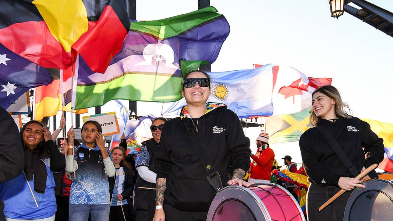 Große WM-Party in Sydney