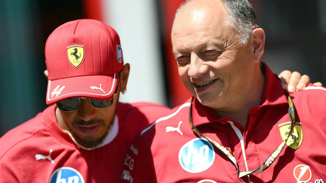Lewis Hamilton (l.) und Fred Vasseur