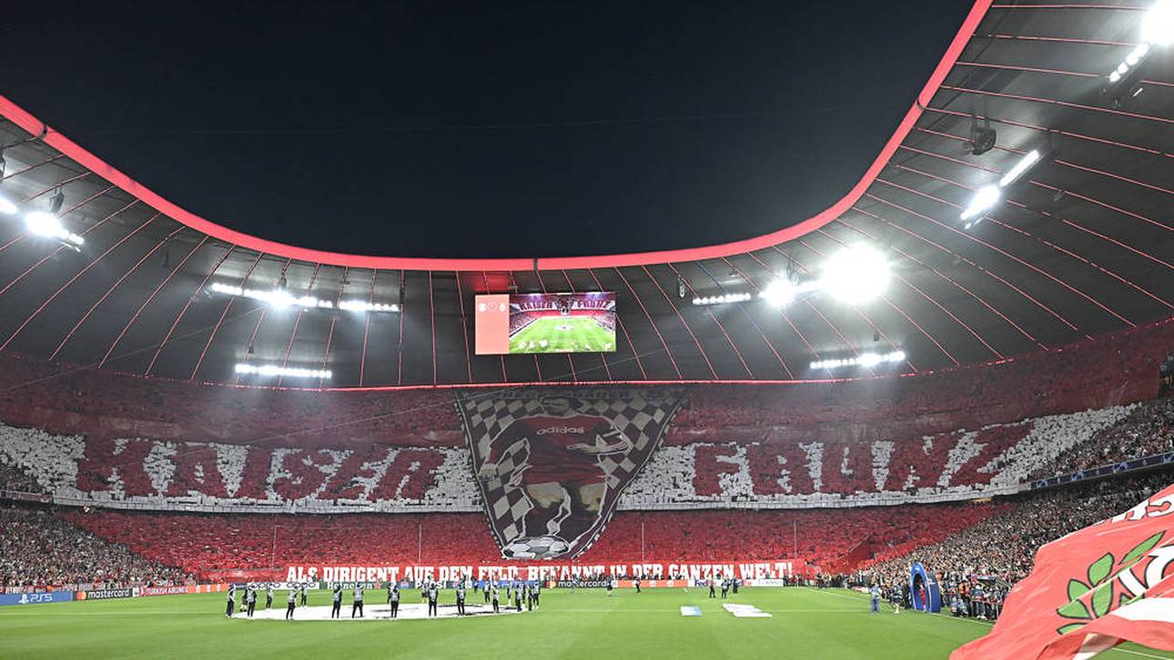 Bayern-Fans mit besonderer Choreo